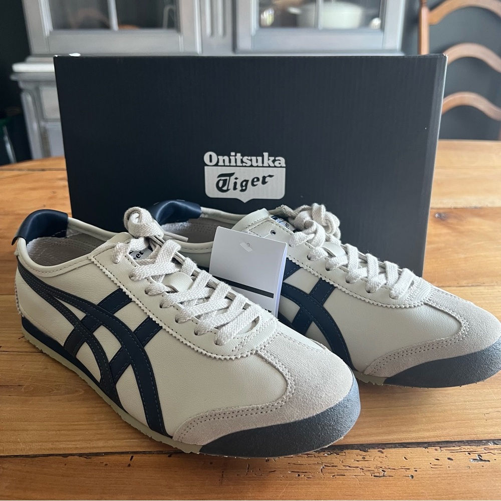 Brand New Onitsuka Tiger Mexico 66 Birch/Peacoat Sneaker